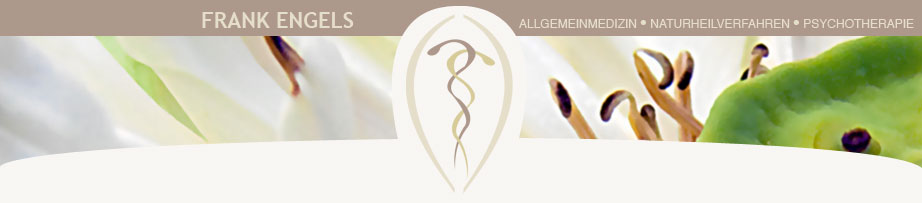Frank Engels Facharzt f�r Allgemeinmedizin Psychtherapie, Bild mit Detailbild einer Lotusbl�te